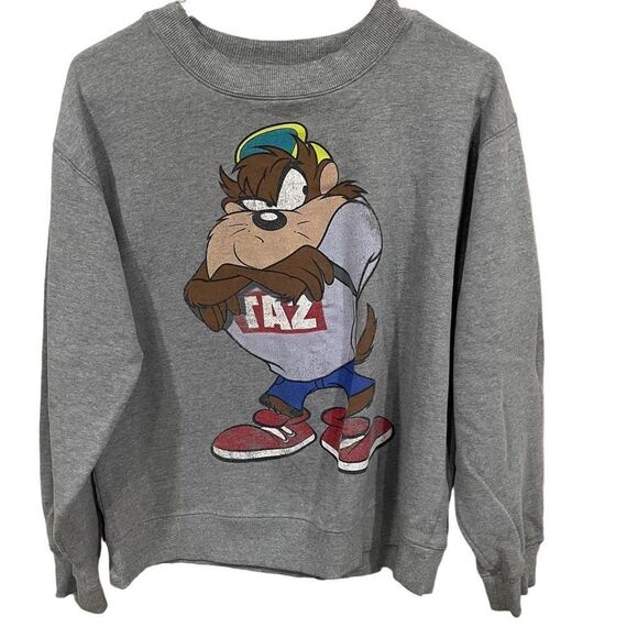 Looney‎ Tunes Taz Crewneck Sweatshirt Sz S - Picture 1 of 9